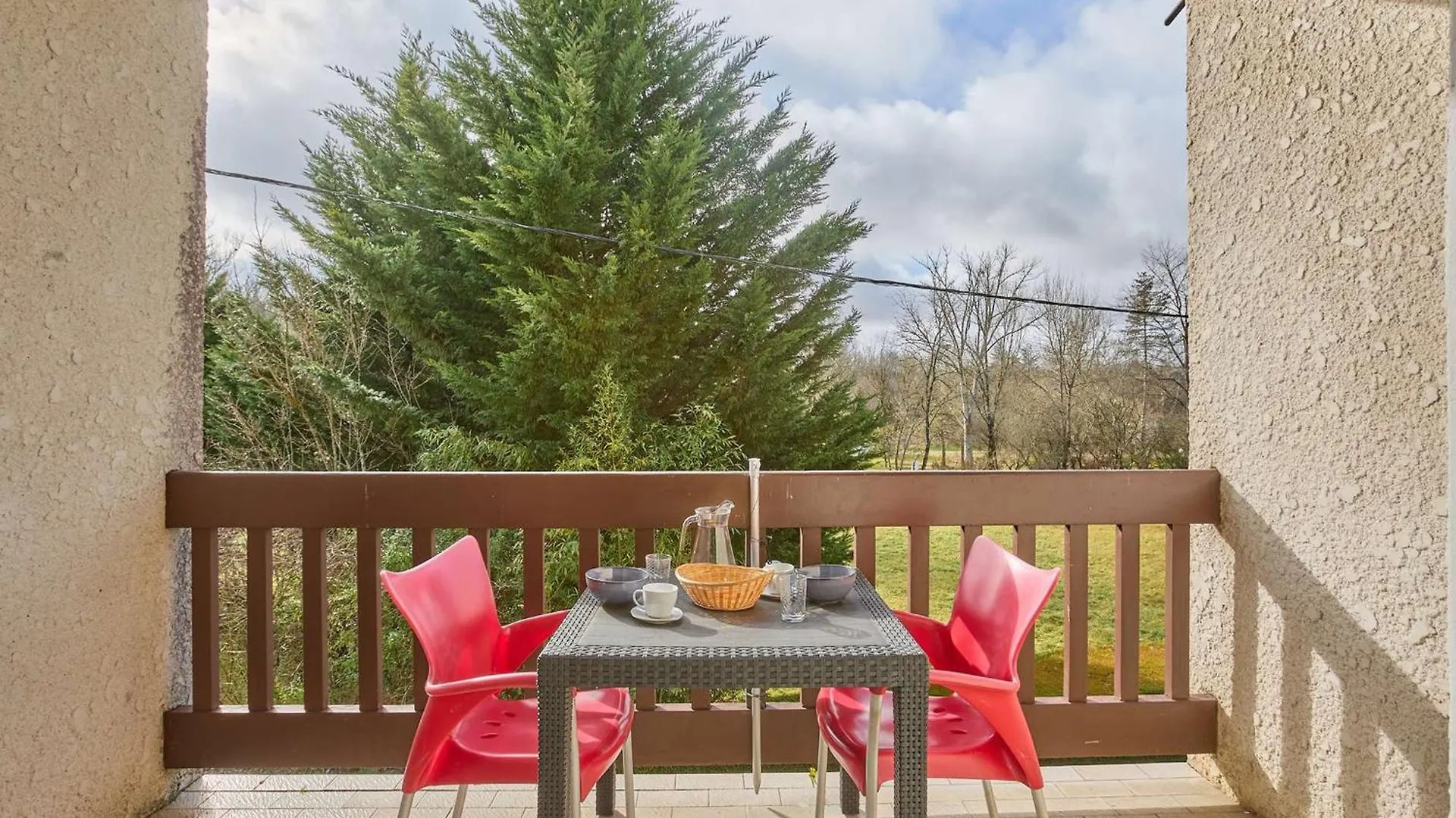Appartement Spacieux T2 Renove, Vue Nature, Balcon Sud, Wifi, Parking A Barbotan - Fr-1-841-54